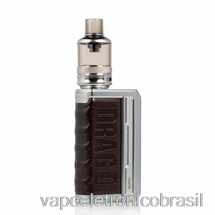 Vape Recarregável Voopoo Drag 3 177w Starter Kit [tpp] Café Marrom